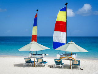 Beach Setup Sailboats