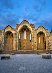 Fototapeta premium The Church of Panagia (Virgin Mary) of the Burgh in the old town of Rhodes
