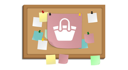Pinnwand - Handtasche