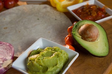 Various mexican food