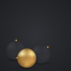 Vector modern Christmas or 2018 Happy New Year winter holiday invitation card