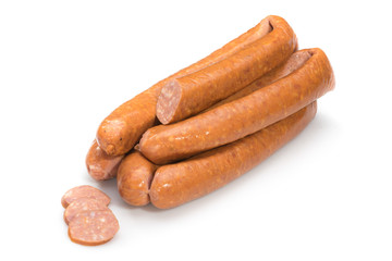 Sausage on a white background