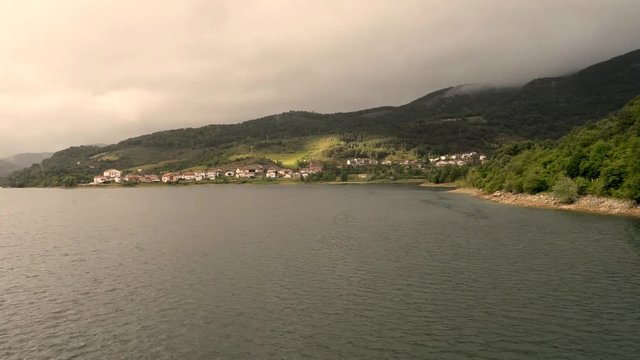 The Lake of Eugi in Navarra, Spain