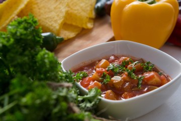 Various mexican food ingredients