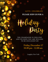 Holiday party invitation