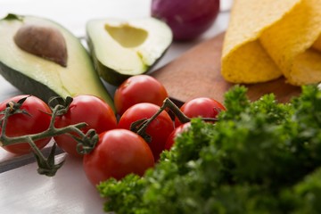 Various mexican food ingredients
