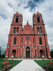 Obraz premium Neo-Gothic Catholic Church In Belarus