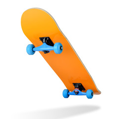Skateboard deck on white background, isolated path included © afxhome