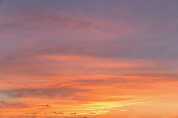 Blazing Orange Sunrise Sky