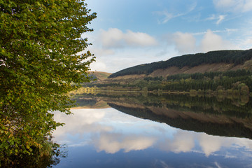 Morning valley reflections at Pontsticill reservoir