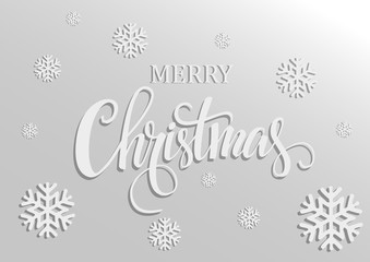 Absrtact Christmas Background with snowflakes