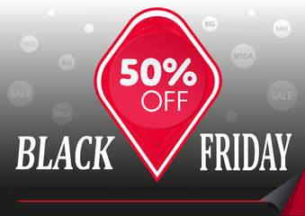 Black Friday sale red tag
