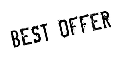Best Offer rubber stamp. Grunge design with dust scratches. Effects can be easily removed for a clean, crisp look. Color is easily changed.