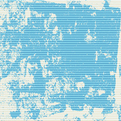 Obraz premium Blue striped grunge background. Vector background