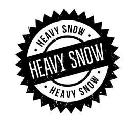 Obraz premium Heavy Snow rubber stamp. Grunge design with dust scratches. Effects can be easily removed for a clean, crisp look. Color is easily changed.