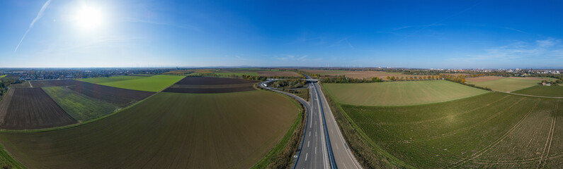 Luftbild über Worms am Rhein