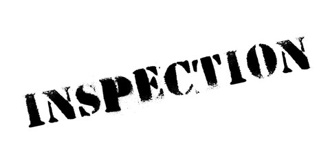Inspection rubber stamp. Grunge design with dust scratches. Effects can be easily removed for a clean, crisp look. Color is easily changed.