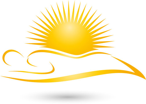 Person, Sonne, Sonnenstudio, Solarium, Logo