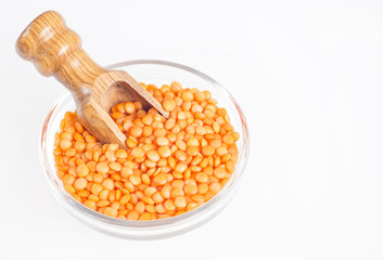 Raw red lentil - Lens culinaris