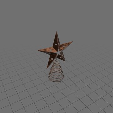 Ornate star tree topper