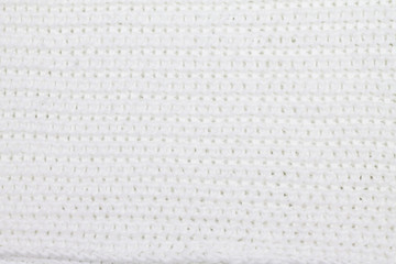 background texture knitted white scarf