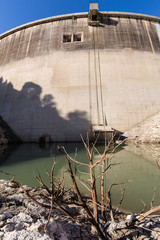 work on the Bimont dam, in the Sainte-Victoire massif near Aix-en-Provence