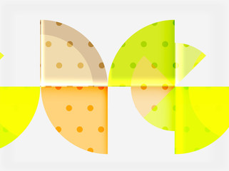 Circle elements on black background