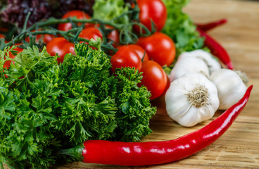 organic food background Vegetables