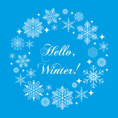 Vintage winter hand drawn card holiday happy new year background vector illustration.