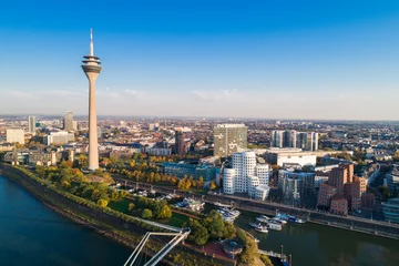 Türaufkleber Düsseldorf von oben © engel.ac
