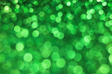 Green abstract bokeh background