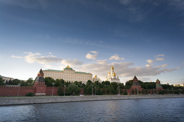 Obraz premium Moscow Kremlin at sunset