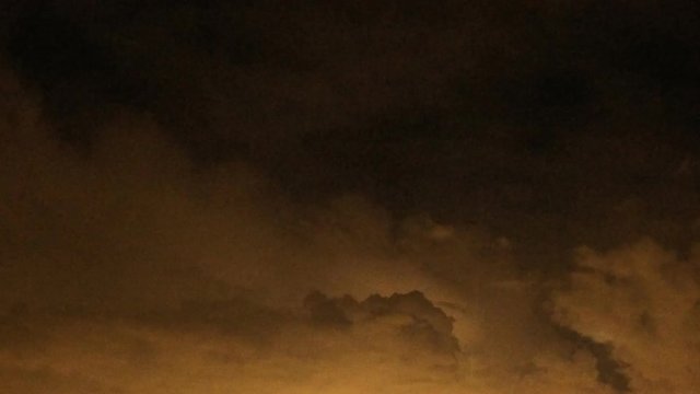 thunder, lightning and clouds in the night sky timelapse