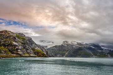 Mountains landscape at Glacier Bay National park, Alaska 