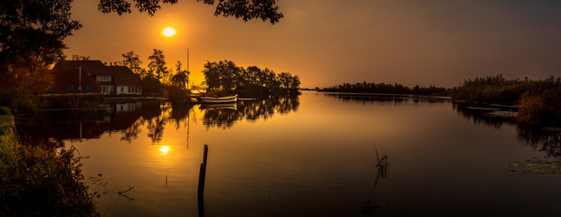 Sunrise over the lake