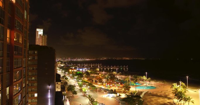 Night timelapse in Durban, South Africa.