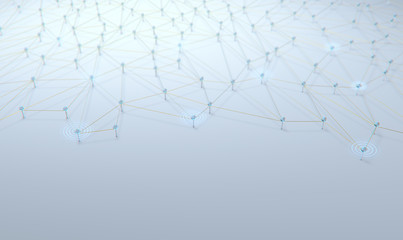 3d render social network,leadership and communication as concept.