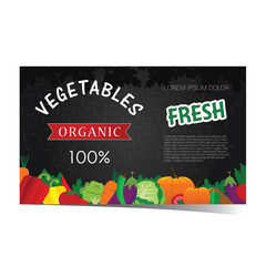 vegetable banner illustration