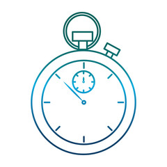 chronometer icon over white background vector illustration