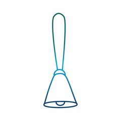 bell icon over white background vector illustration