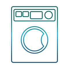 washing machine icon over white background vector illustration