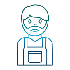 Obraz premium cartoon man icon over white background vector illustration