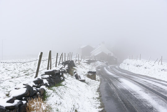 UK countryside Snow