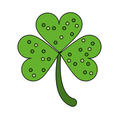 clover or shamrock saint patricks day related  icon image vector illustration design 