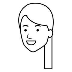 beautiful woman head avatar character