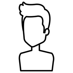 young man shirtless avatar character