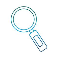 lupe icon over white background vector illustration