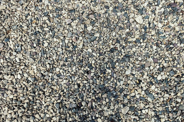pebble texture. Gravel background. Stones road to the village