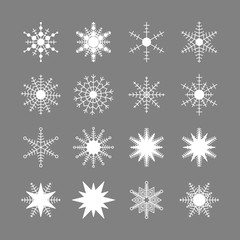 Fototapeta na wymiar Snowflake logo. Snow icon