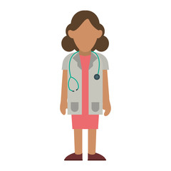Fototapeta premium doctor woman avatar icon image vector illustration design 